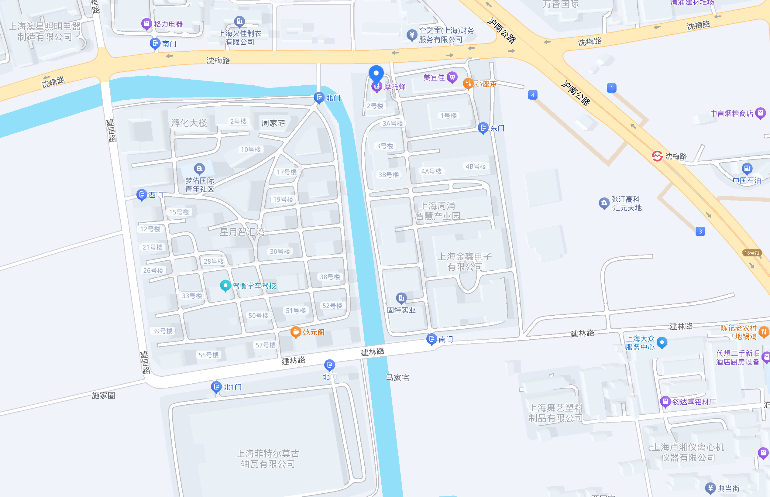 闵玉创客孵化器位置图